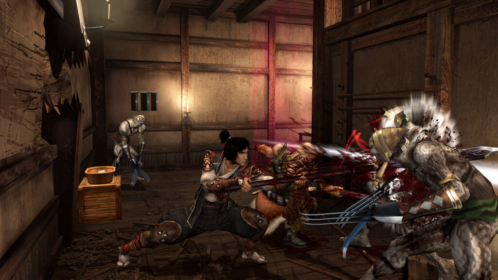 Jubei fighting Oni's