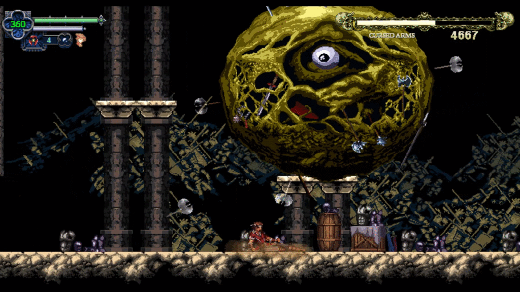 Chronicles of The Wolf Fighting a boss